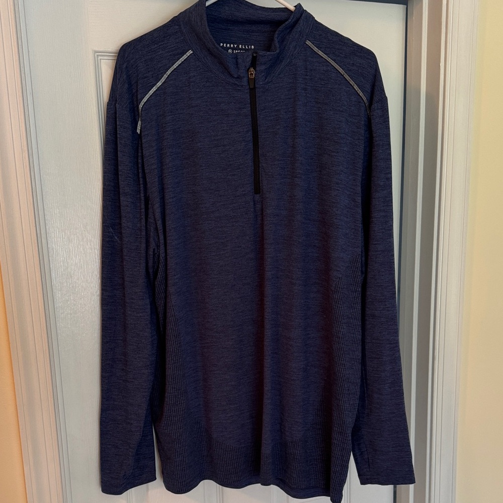 Perry Ellis Sport Heather Gray Top
